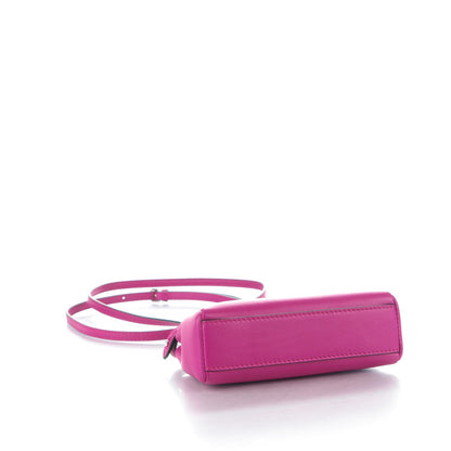 Fendi Nappa Micro Peekaboo Iconic Satchel Magenta 4 of 8