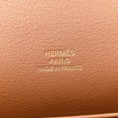 Hermes Swift Kelly Pochette Clutch Gold 6 of 10