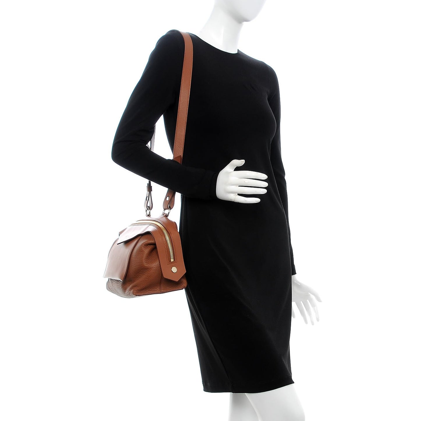 Calfskin Small Sway Cognac