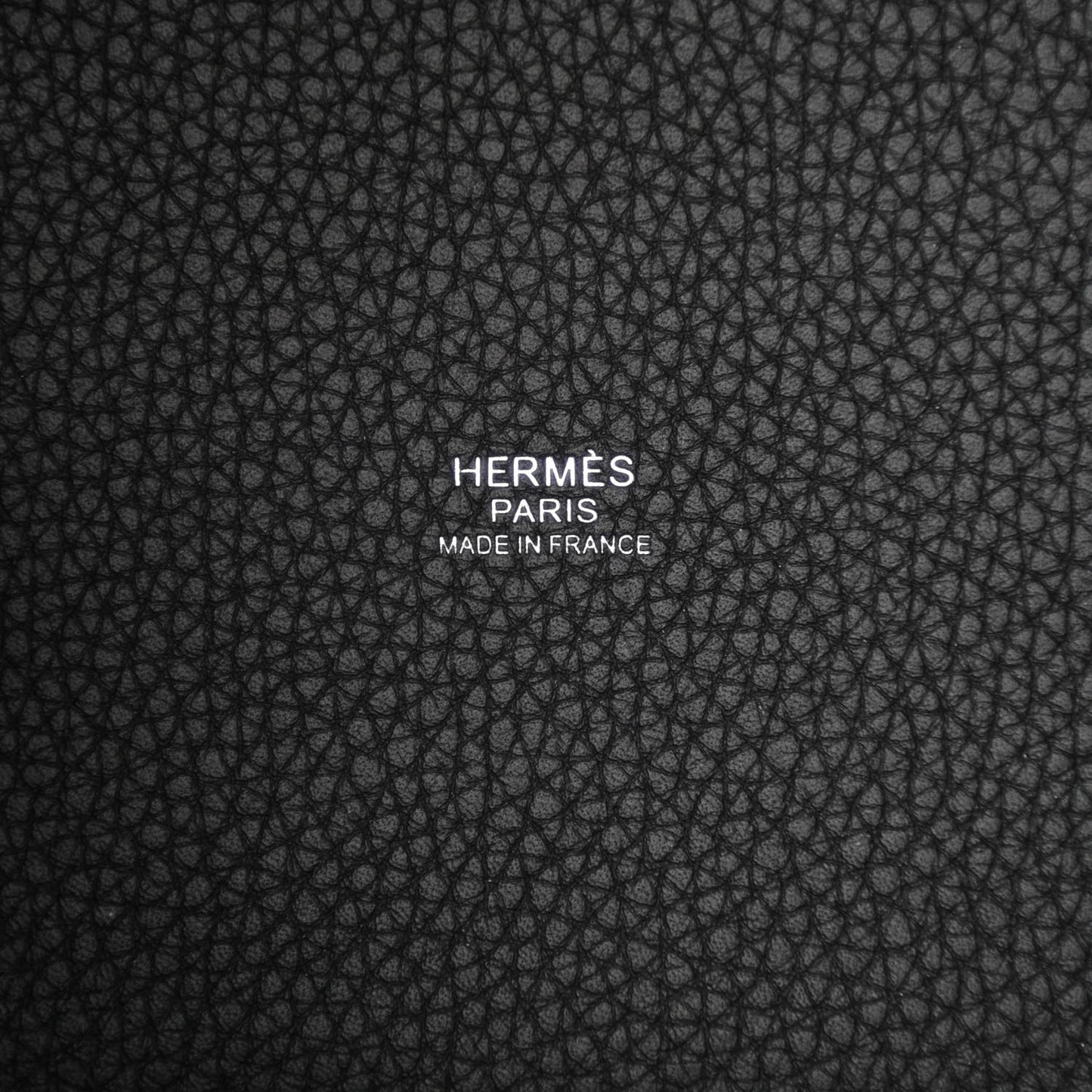 Taurillon Clemence Monochrome Picotin Lock 18 PM Black