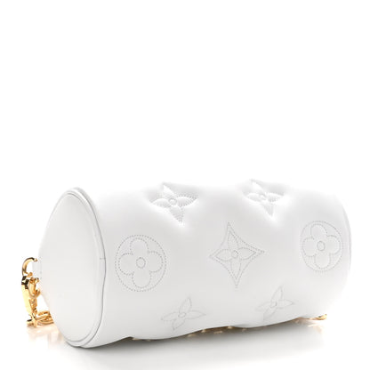 Louis Vuitton Calfskin Bubblegram Papillon BB Snow White 4 of 9