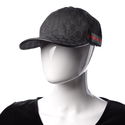 Gucci Monogram Web Baseball Hat M Black 2 of 8