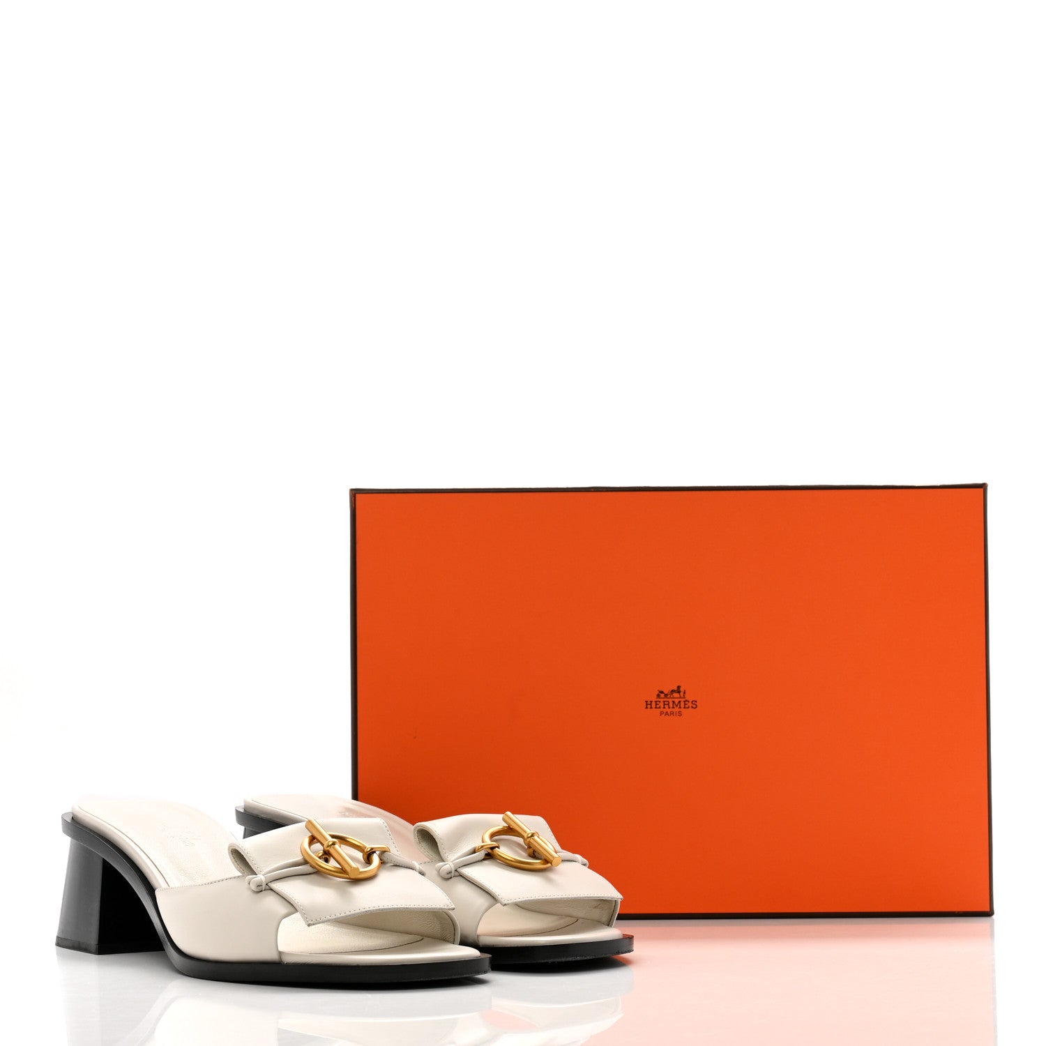 Hermes Calfskin Ilot 50 Sandals 38 White 13 of 13