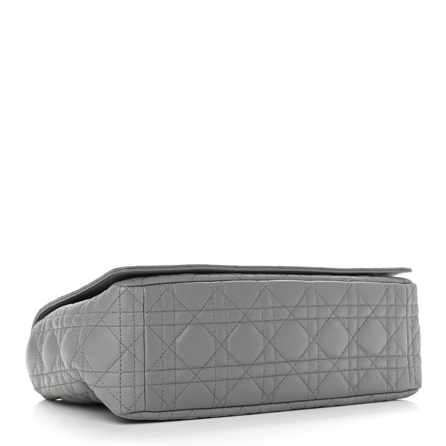 Christian Dior Lambskin Cannage Large Caro Bag Grey 4 of 10