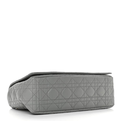 Christian Dior Lambskin Cannage Large Caro Bag Grey 4 of 10
