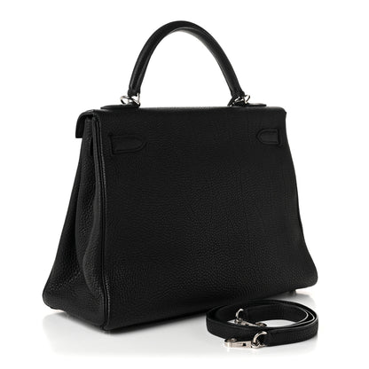 Hermes Togo Kelly Retourne 32 Black 3 of 11