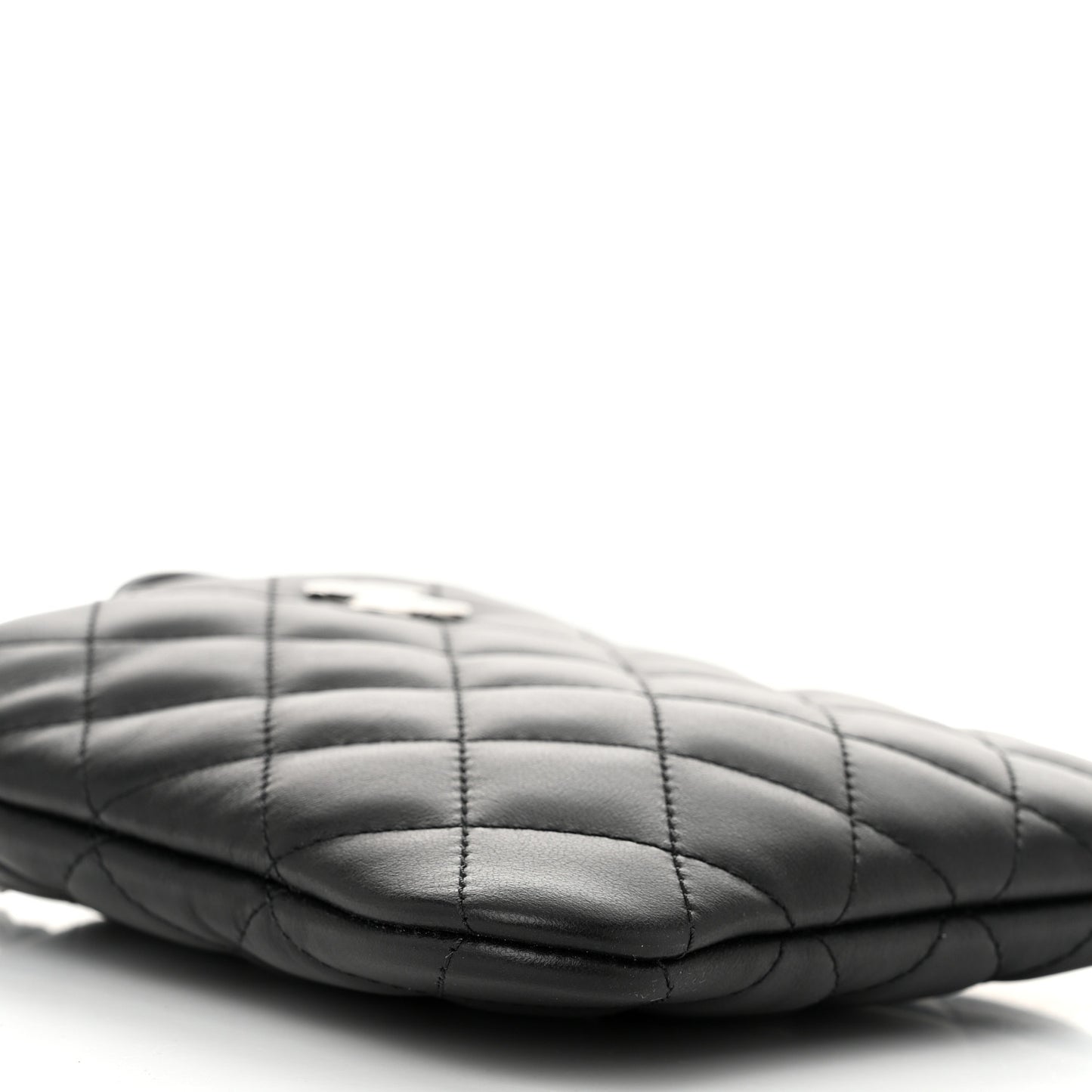Lambskin Quilted Uniform Crossbody Bag Black