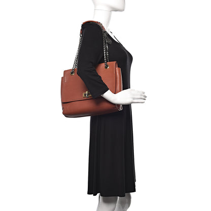 Lanvin Calfskin Medium Happy Shoulder Bag Beige 2 of 15