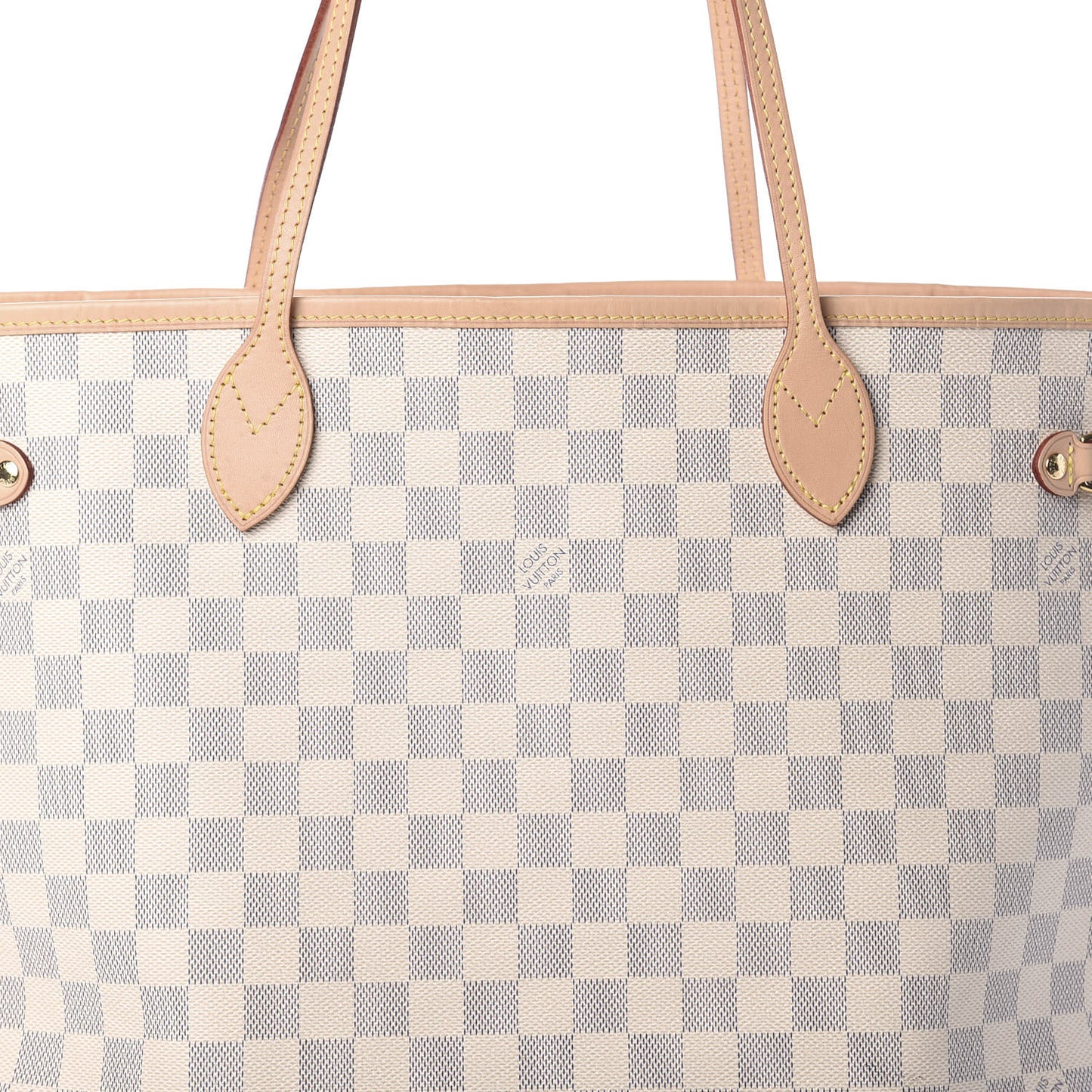 Damier Azur Neo Neverfull MM Rose Ballerine