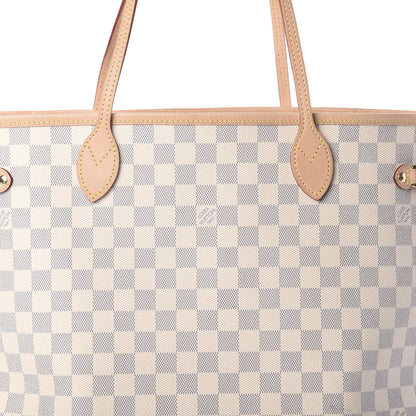 Louis Vuitton Damier Azur Neo Neverfull MM Rose Ballerine 9 of 11