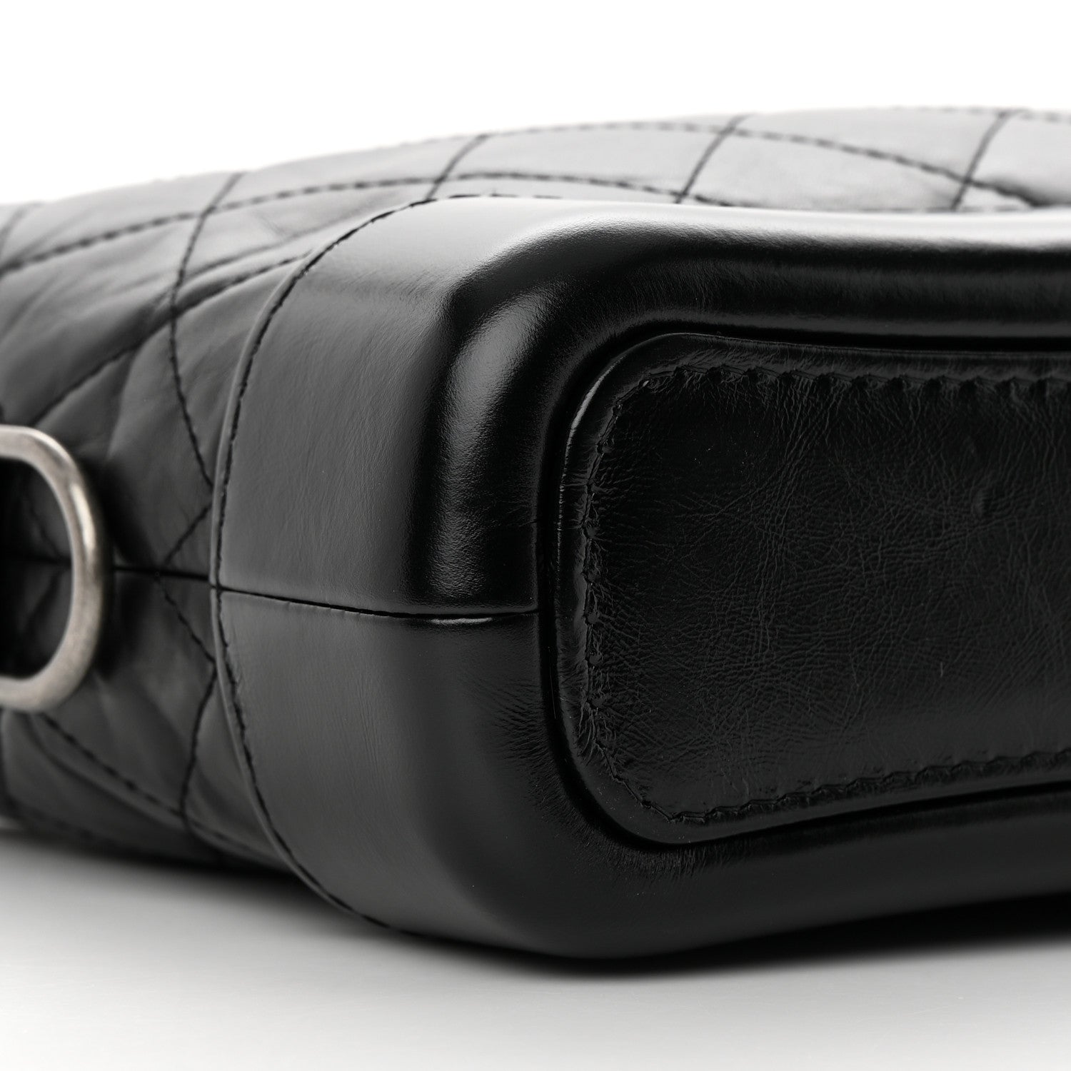 Chanel Aged Calfskin Quilted Small Gabrielle Hobo Black 9 of 11