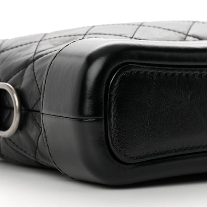Chanel Aged Calfskin Quilted Small Gabrielle Hobo Black 9 of 11