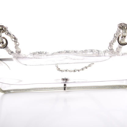 Chanel Lambskin Vinyl Large Naked Flap Silver 5 of 9