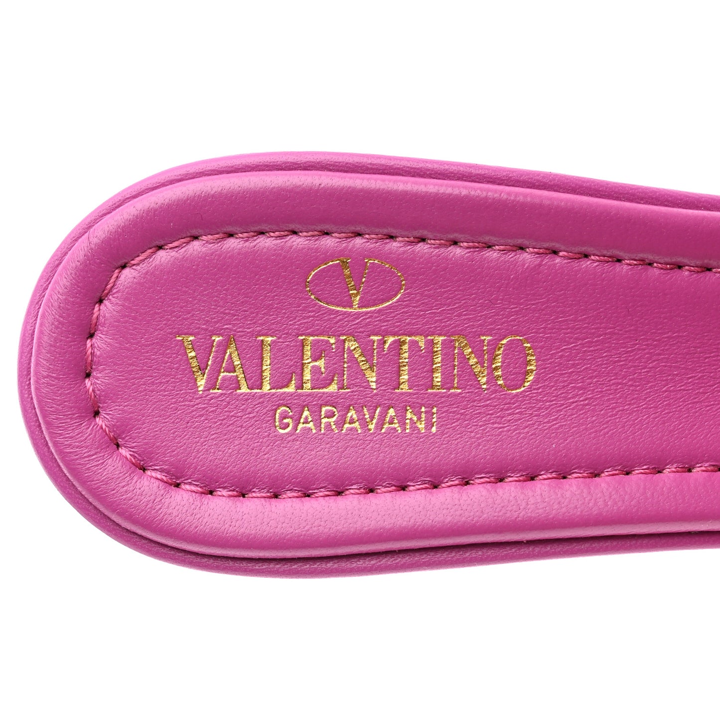 Nappa Quilted Roman Stud 65mm Slide Sandals 37.5 Radiant Orchid