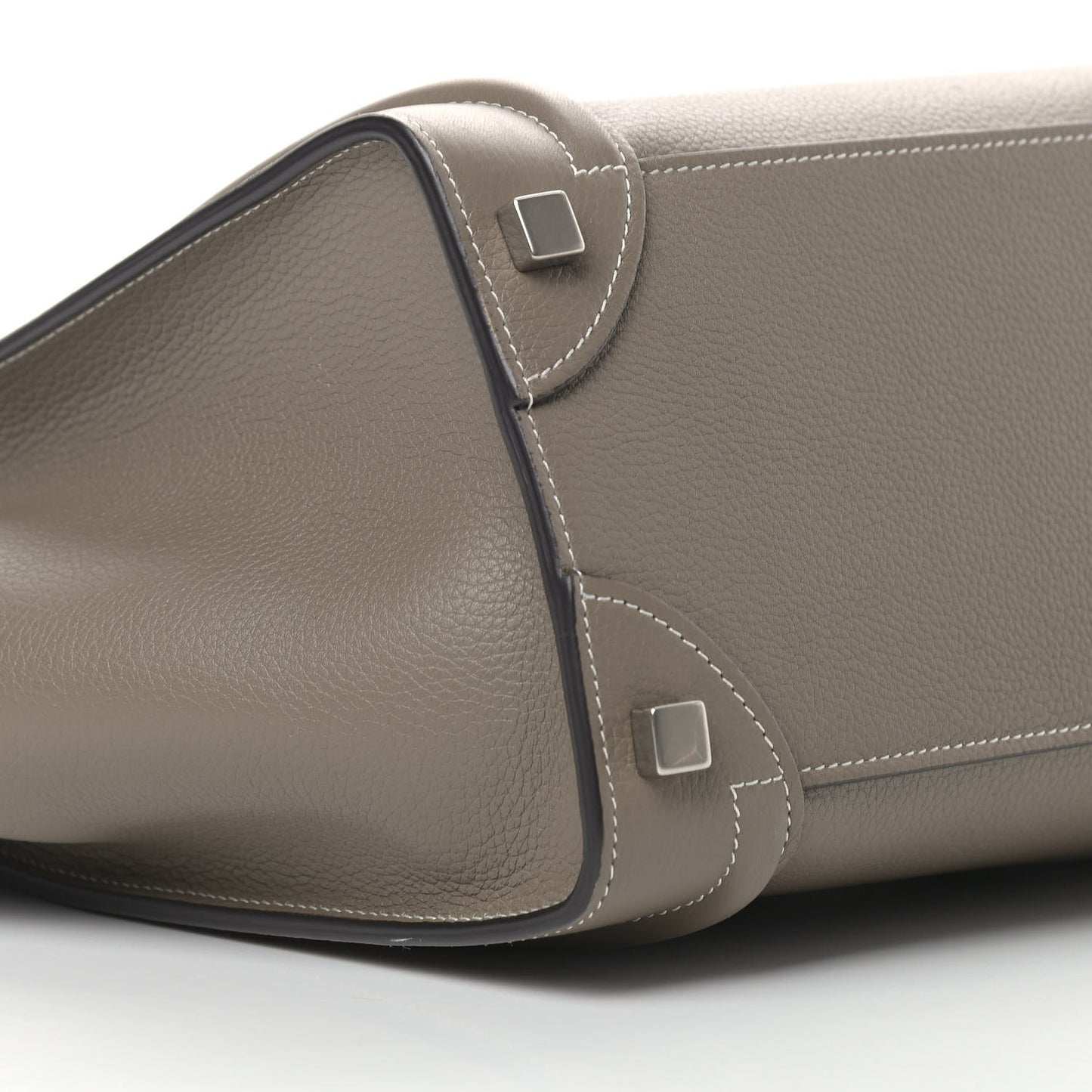 Drummed Calfskin Micro Luggage Souris