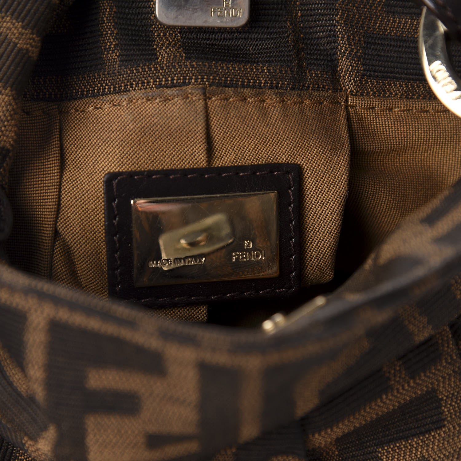 Fendi Zucca Mini Chef Hobo Tobacco 8 of 10