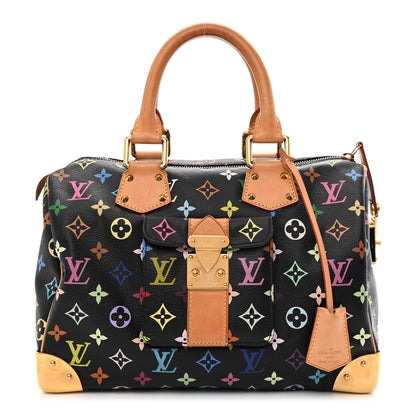 Louis Vuitton Monogram Multicolor Speedy 30 Black 1 of 13