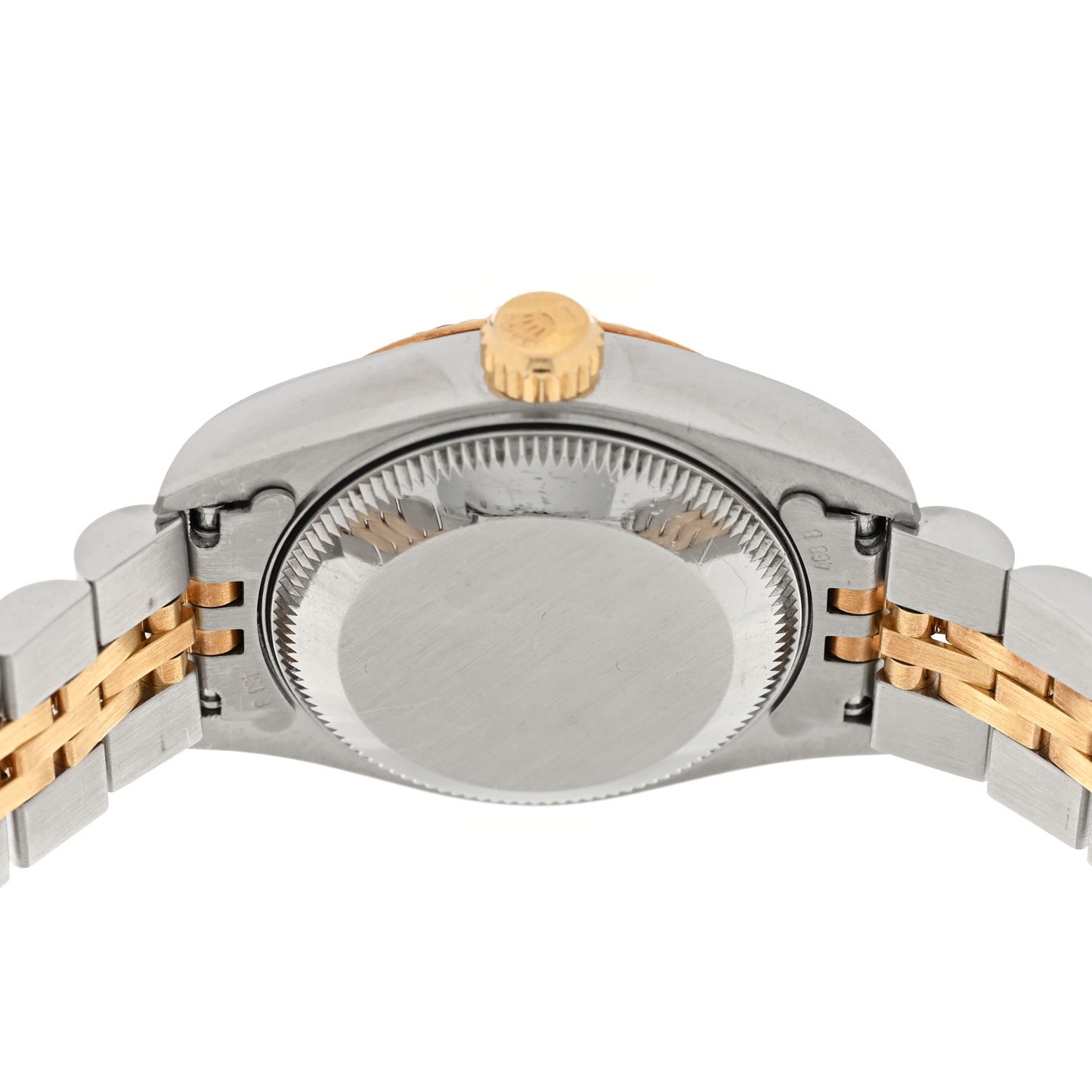 Stainless Steel 18K Yellow Gold 26mm Oyster Perpetual Datejust Watch White Roman 69173