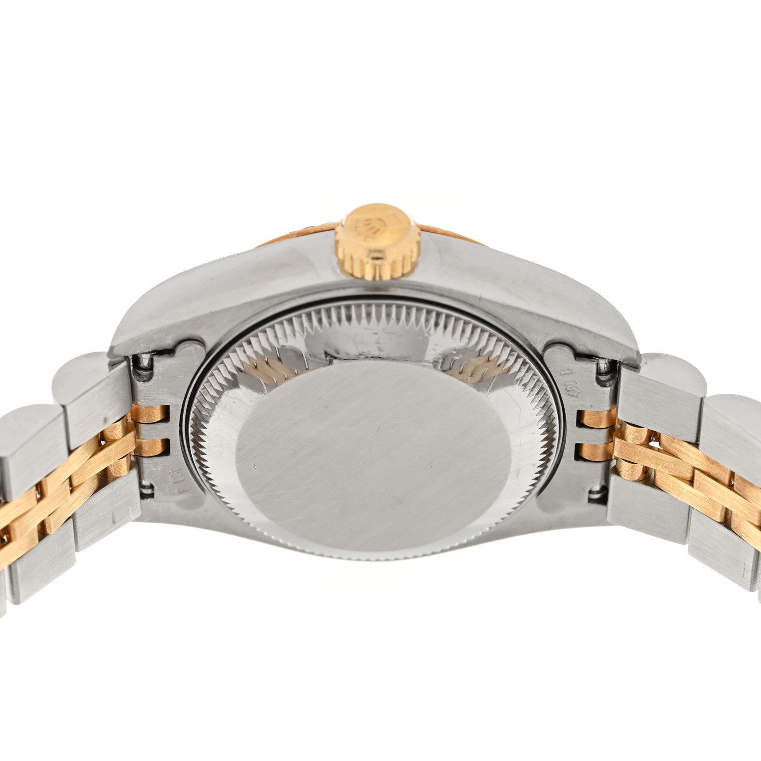 Rolex Stainless Steel 18K Yellow Gold 26mm Oyster Perpetual Datejust Watch White Roman 69173 4 of 4