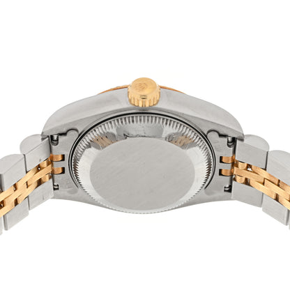 Rolex Stainless Steel 18K Yellow Gold 26mm Oyster Perpetual Datejust Watch White Roman 69173 4 of 4