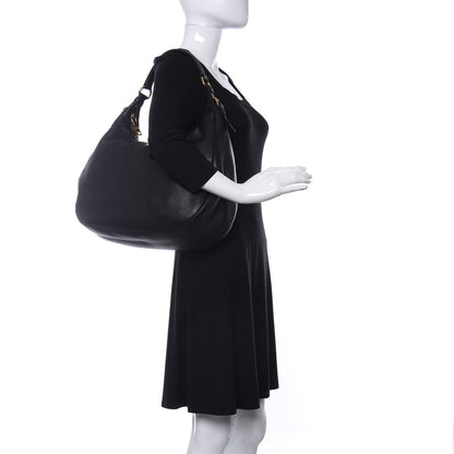 Prada Vitello Daino Hobo Black 2 of 11