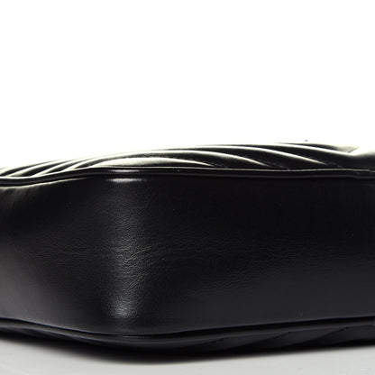 Saint Laurent Calfskin Matelasse Monogram Lou Camera Bag Black 8 of 9