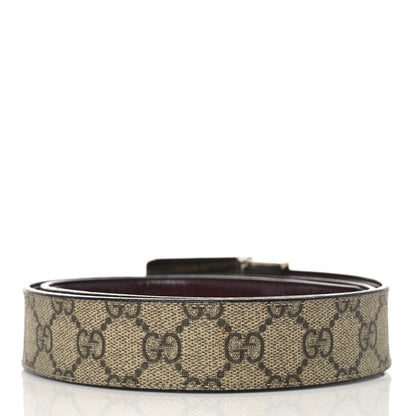 Gucci GG Supreme Monogram Reversible Belt 90 36 Brown 3 of 8