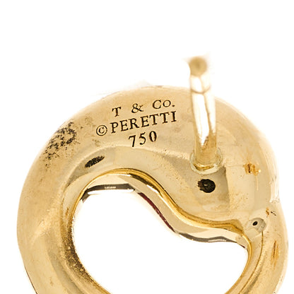 Tiffany 18K Yellow Gold Elsa Peretti Eternal Circle Earrings 4 of 4