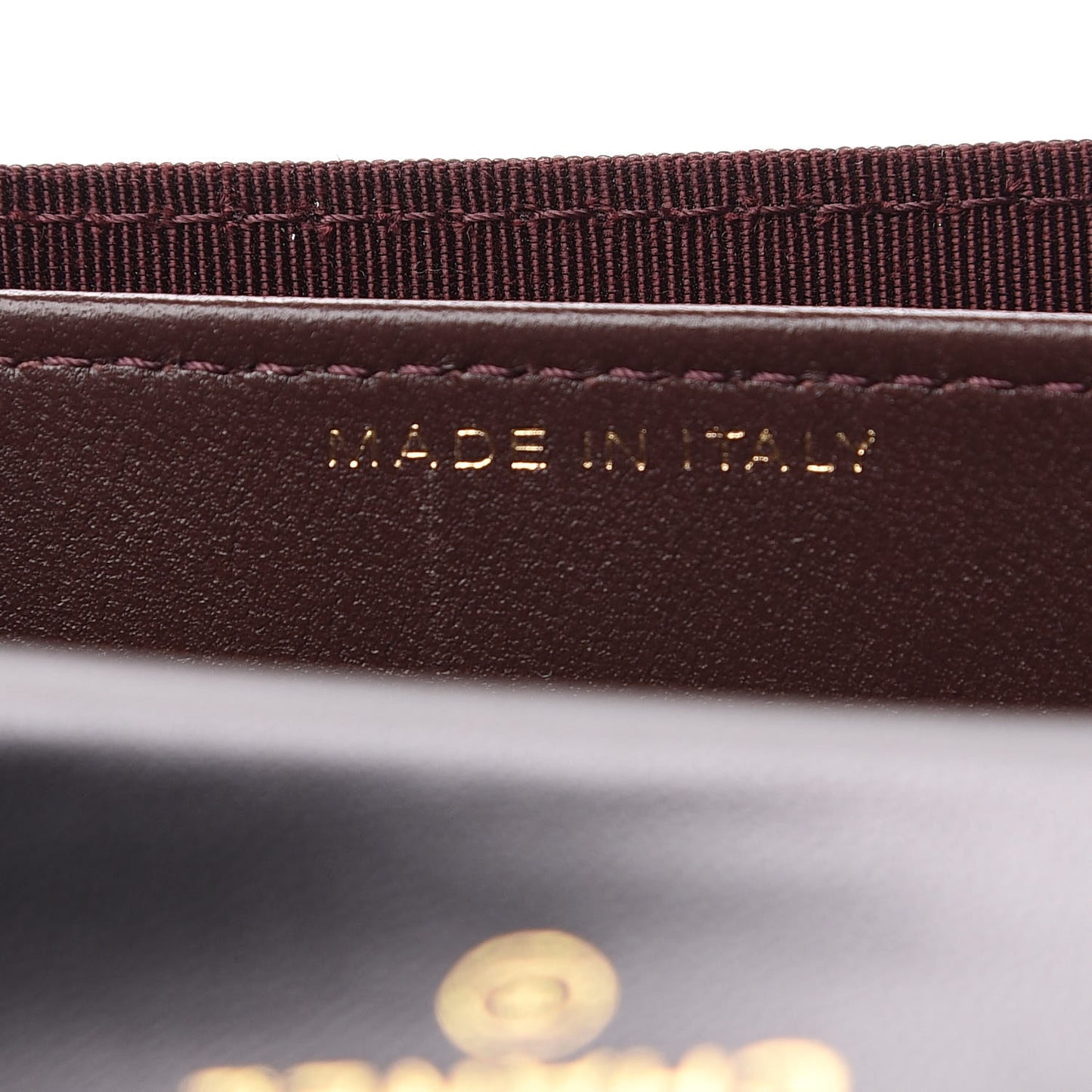 Lambskin Quilted Flap Card Holder Wallet Black
