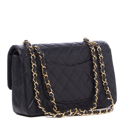 Chanel Caviar Quilted Medium Double Flap Black 2 of 9