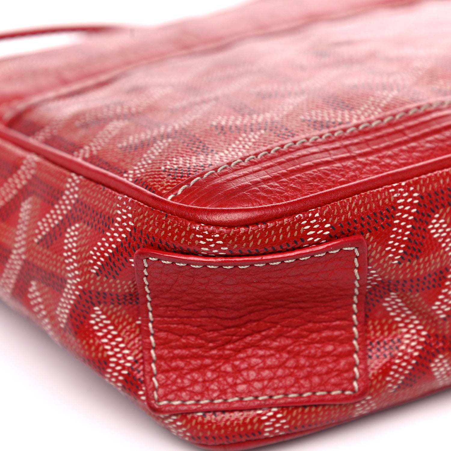 Goyard Chevron Grand Blue PM Red 10 of 17