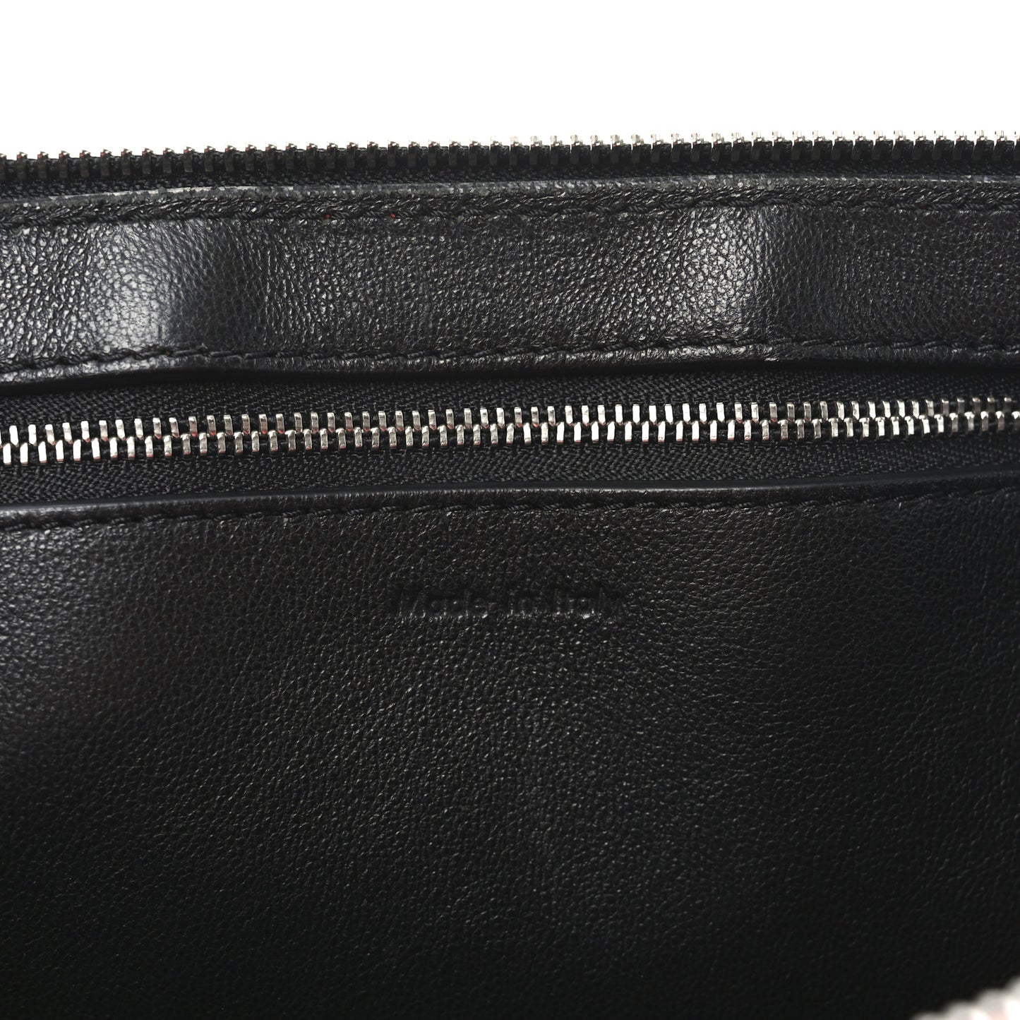 Grained Calfskin Medium Edge Shoulder Bag Vermillion