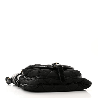 Burberry Nylon Calfskin Quilted Crossbody Bag Black 4 of 11