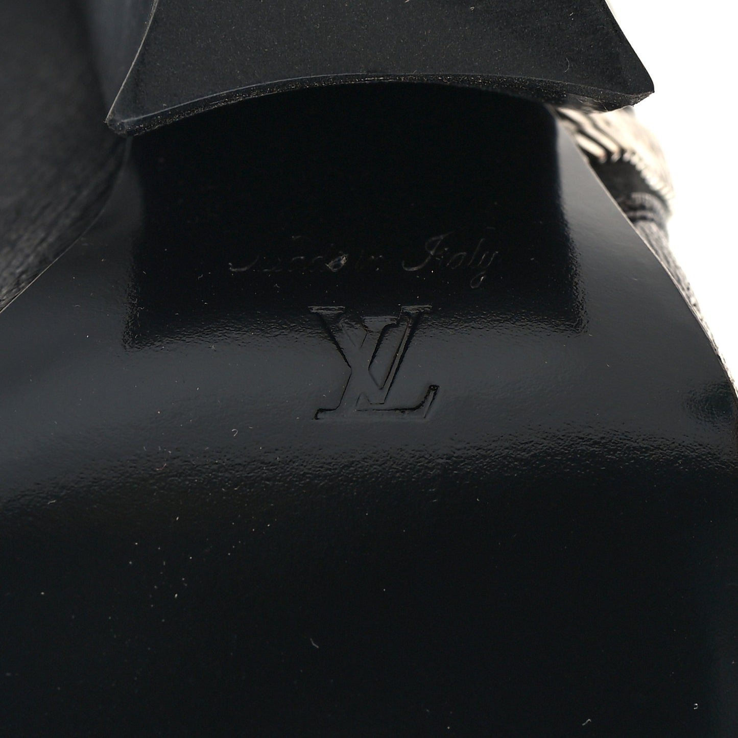 Calfskin Monogram Patti Wedge Half Boots 40 Black