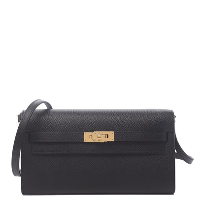 Hermes Epsom Kelly Wallet To Go Black 1 of 9