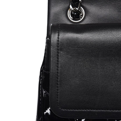 Chanel Patent Quilted Jumbo Double Flap Black 7 of 9