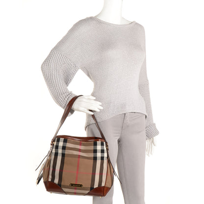 Burberry House Check Small Canterbury Hobo Dark Tan 2 of 13