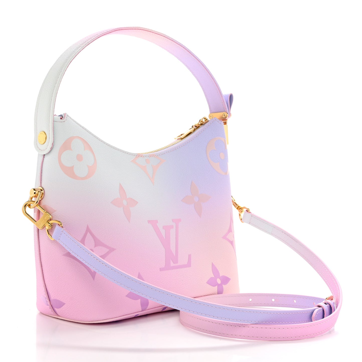 Monogram Giant Spring In The City Marshmallow Hobo PM Sunrise Pastel