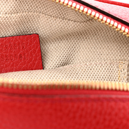 Gucci Pebbled Calfskin Small Soho Disco Bag Vibrant Red 7 of 10