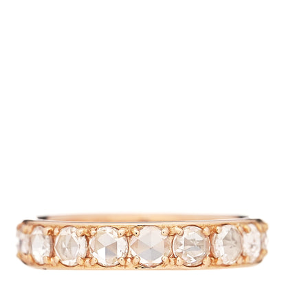 Tiffany 18K Rose Gold Diamond Metro Rose Cut Eternity Band Ring 49 4.75 3 of 5