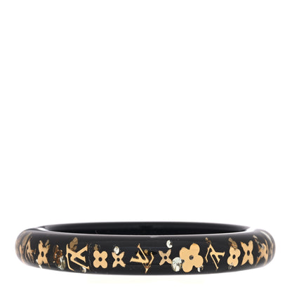 Louis Vuitton Resin Swarovski Medium Inclusion Bracelet Black 1 of 4