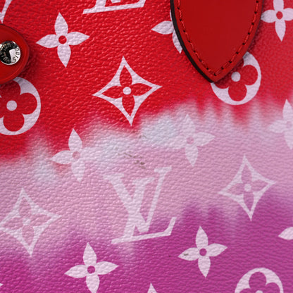 Louis Vuitton Monogram Escale Neverfull MM Rouge 10 of 11