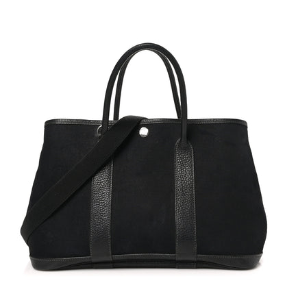 Hermes Toile Buffle Garden Party 30 TPM Black 1 of 11
