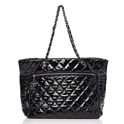 Chanel Patent Quilted Large Chic and Glitter Tote Black 1 of 12