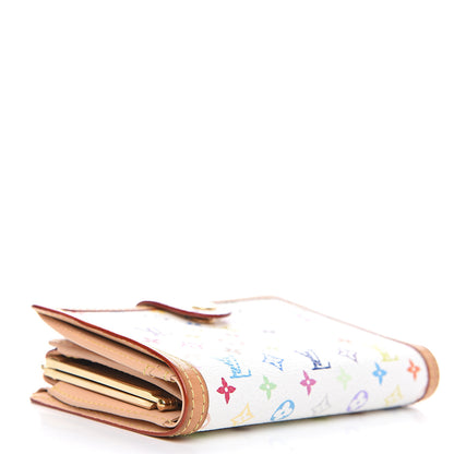 Louis Vuitton Monogram Multicolor French Purse Wallet White 3 of 13