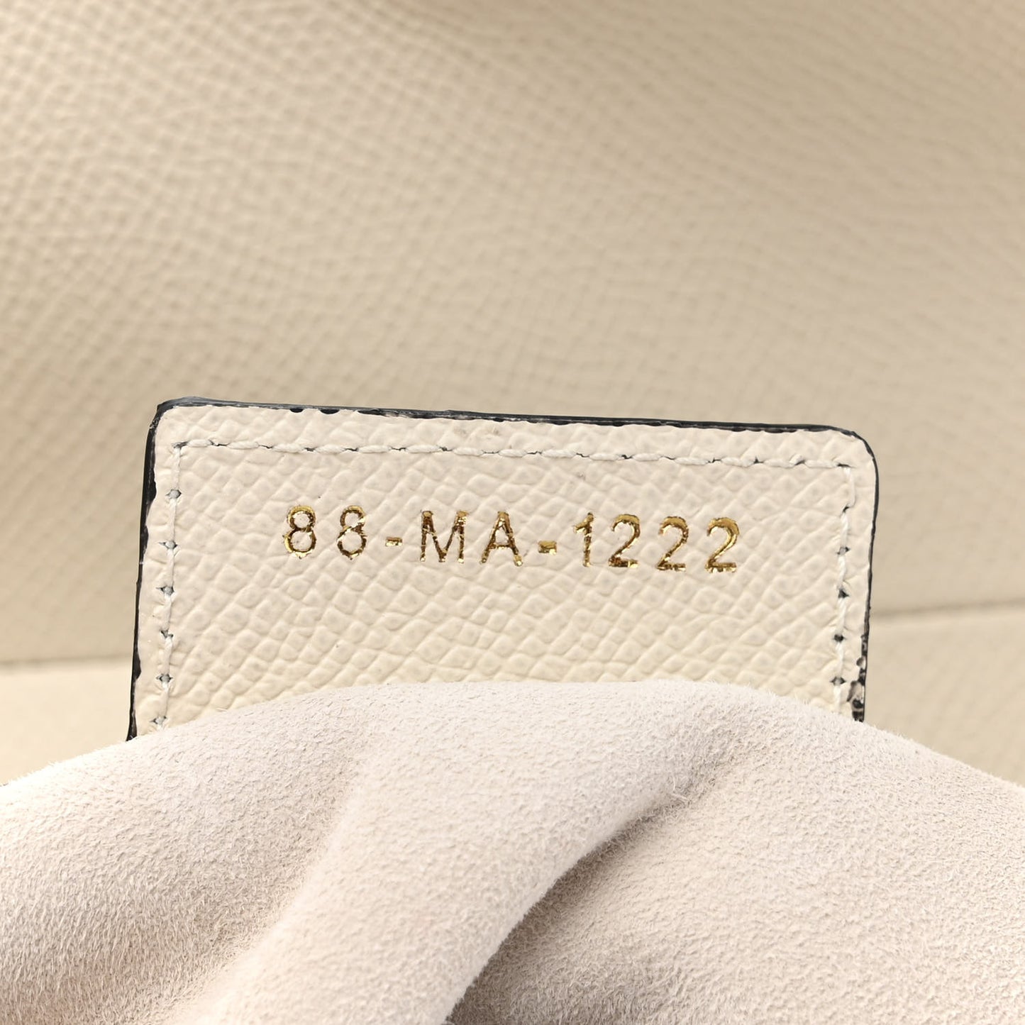Grained Calfskin Saddle Bag With Strap Latte