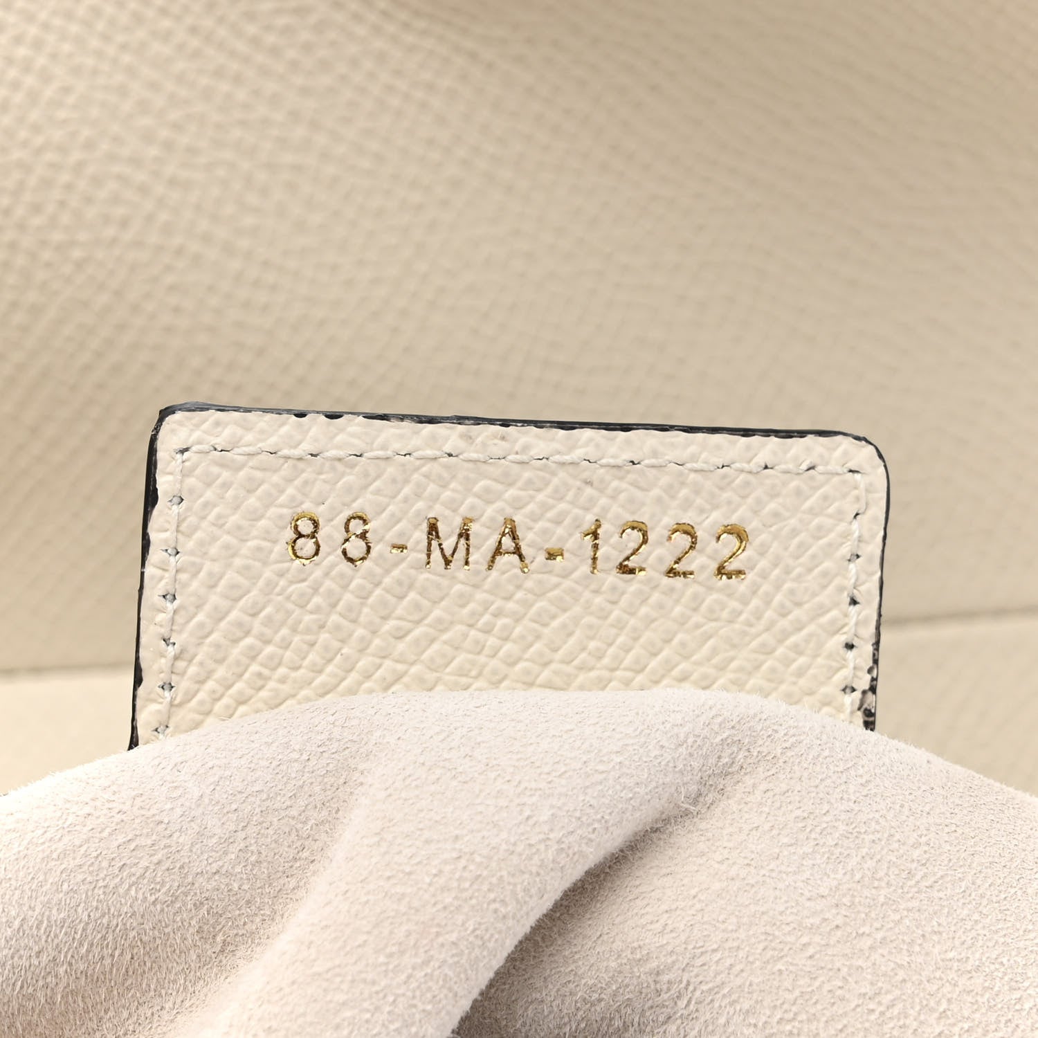 Christian Dior Grained Calfskin Saddle Bag With Strap Latte 7 of 10