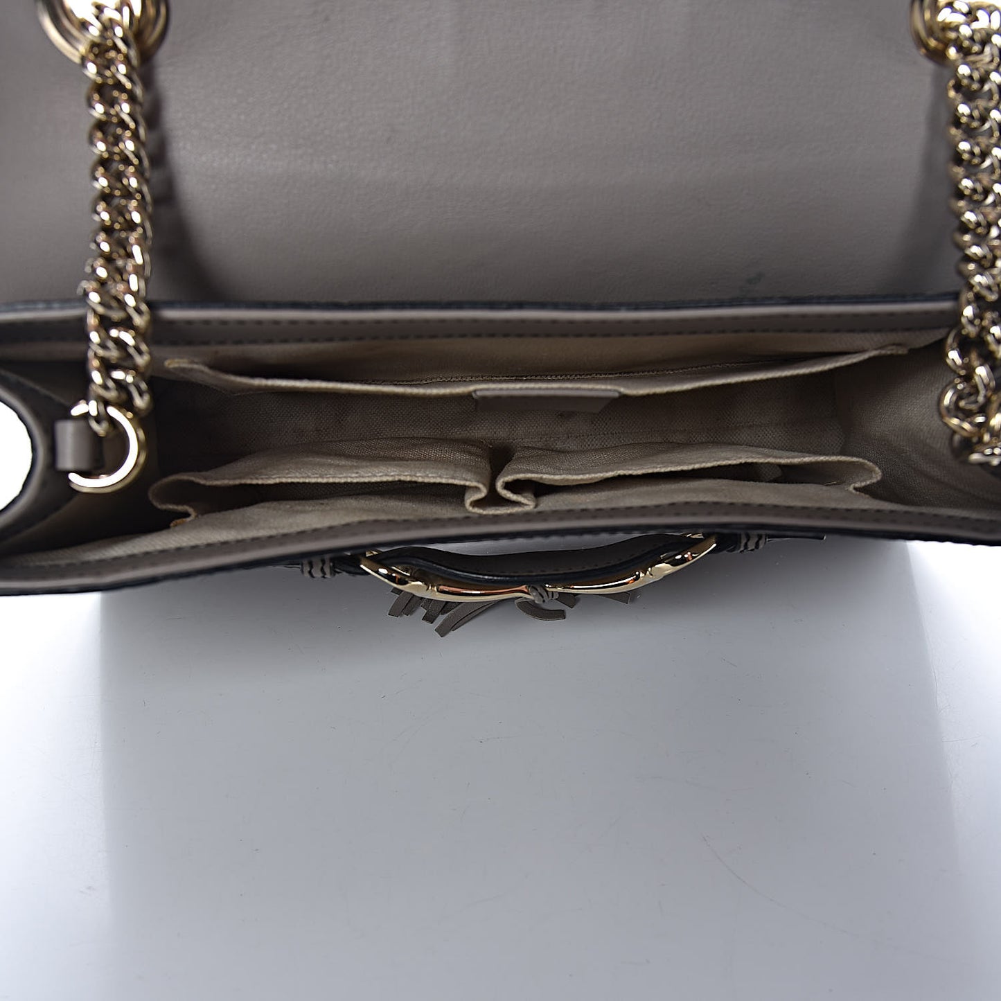 Soft Guccissima Medium Emily Chain Shoulder Bag Storm Grey