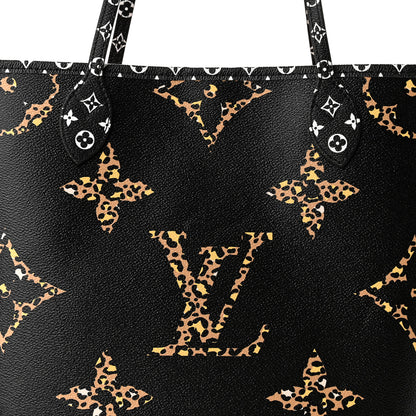 Louis Vuitton Monogram Giant Jungle Neverfull MM Black 7 of 9
