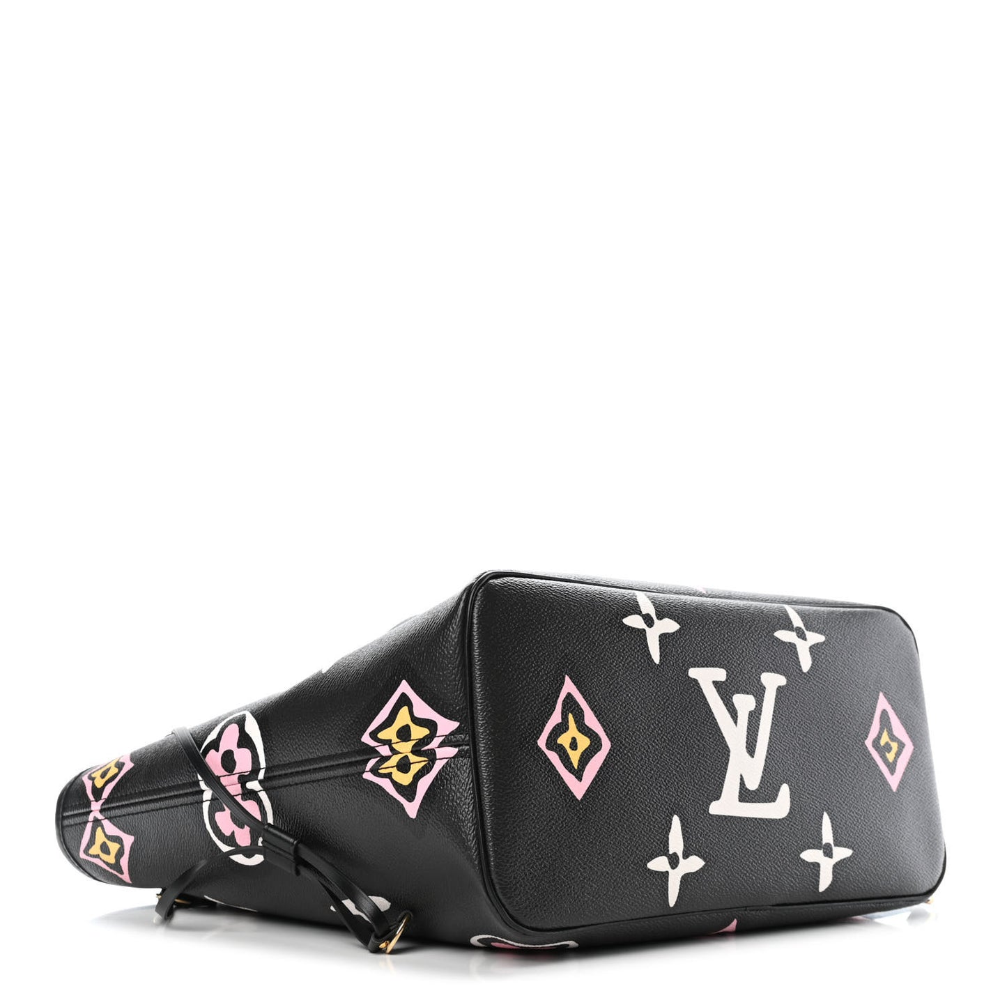 Monogram Giant Wild At Heart Neverfull MM Black